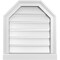 Ekena Millwork Octagonal Top Surface Mount PVC Gable Vent w/ 2"W x 2"P Brickmould Sill Frame, 18"W x 20"H GVPOT18X2003SF - alternate 1